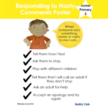 3. Poster - Responding to Unkind Words