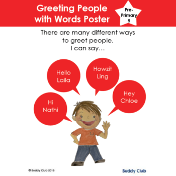 5. Poster - Greeting People With Words