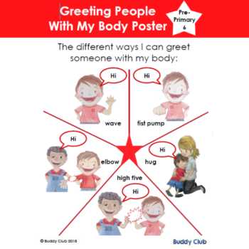 6. Poster - Greeting People with My Body