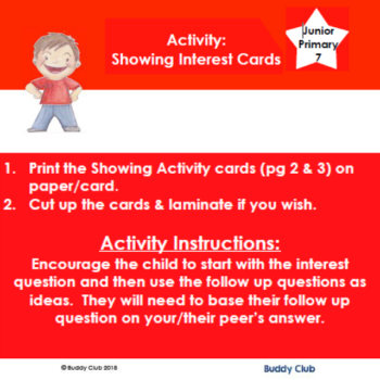 7. Activity - Showing Interest Cards